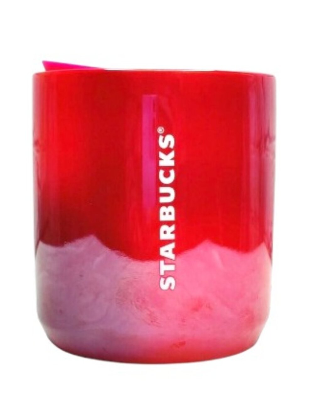 Starbucks Women's / Men's Shiny Ceramic Mug Size Small 8oz Red